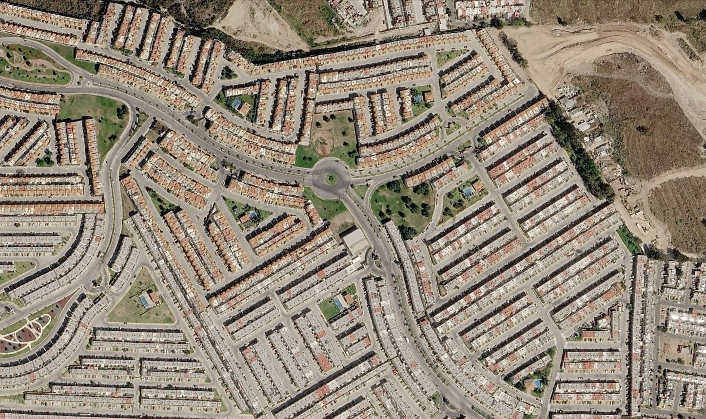 Vista aérea del mismo desarrollo ya construido
